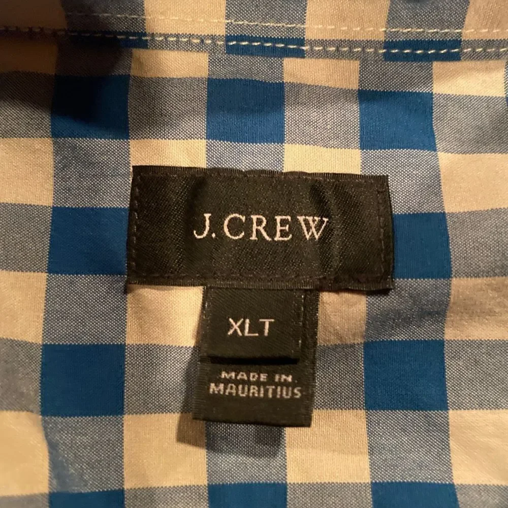 J Crew Plaid X Large Tall Shirt